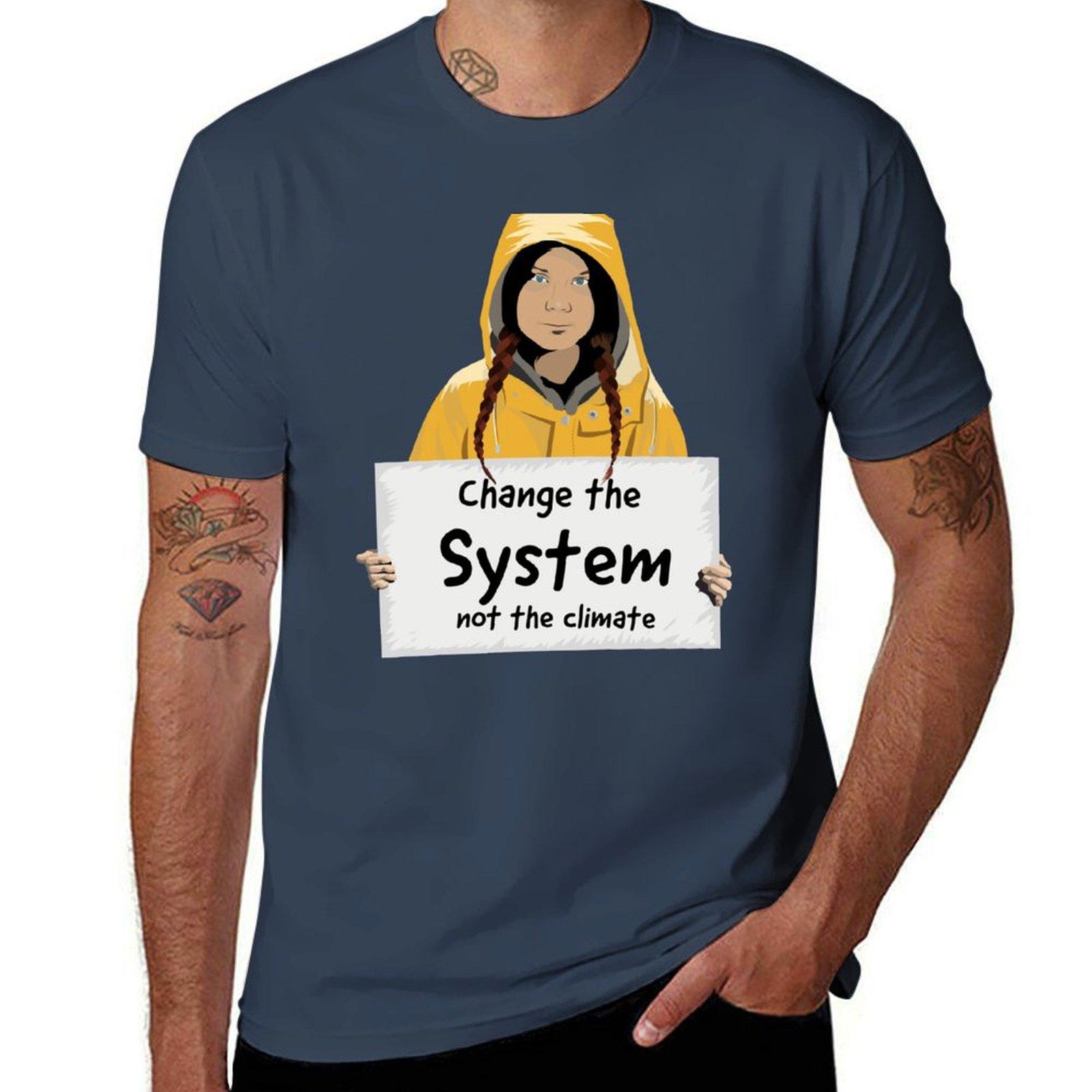 Change Luxury T Unisex Thunberg Shirt Anime T For System Greta Shirts Tshirt Unisex S