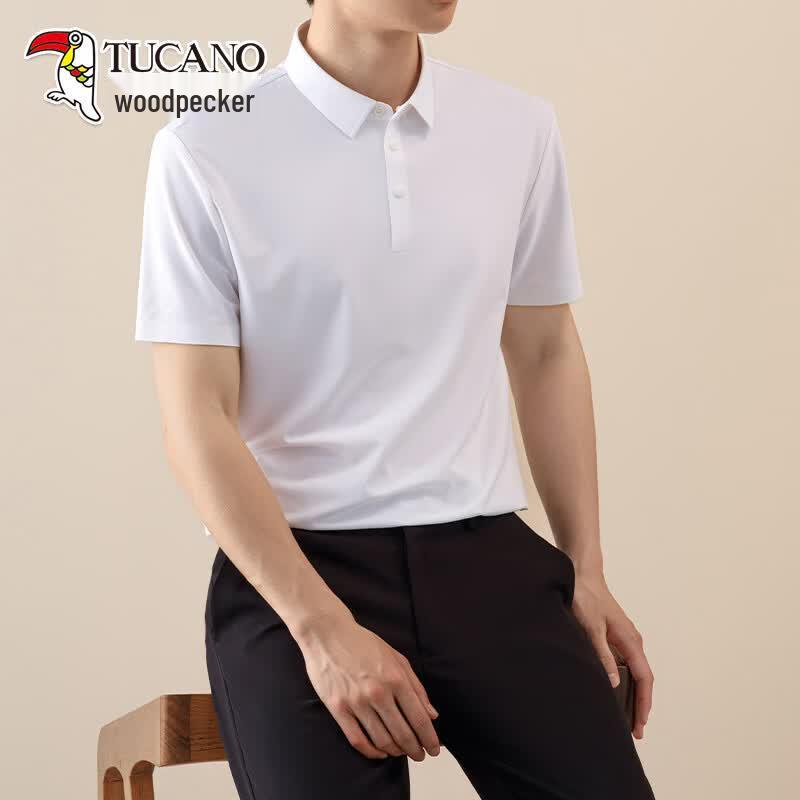 

TUCANO Men s Short Sleeve Pure Color Polo Shirt XL
