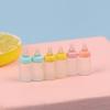 6Pcs 1:12 Dollhouse Miniatures Milk Bottle Baby Bottle Model Doll House Decor