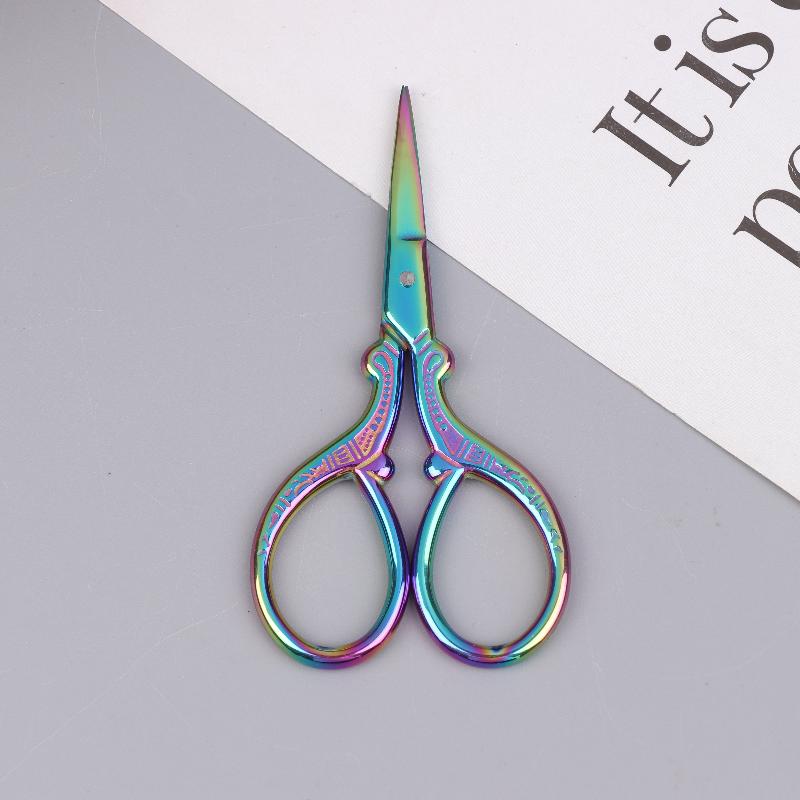 Sharp Embroidery Scissors Sewing Scissors With Leather Scissors Cover For Needlework Craft Sewing Handicraft Diy Tool