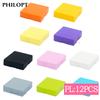 12pcs DIY Big Size Bricks Smooth 2X2 Brick Large Building Blocks Accessorie Educational Children Interactive Toy Christmas Gifts