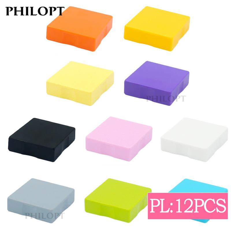 

12pcs DIY Big Size Bricks Smooth 2X2 Brick Large Building Blocks Accessorie Educational Children Interactive Toy Christmas Gifts