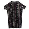 Kortermet Plus size vintage floral nytt i kjoler for kvinner uformell løs lang sommerkjole