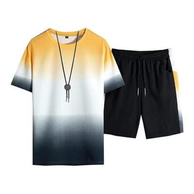 [Butrends] Men's T-shirt, Top and Bottom Set, 2 Piece Set, Short Sleeve, Sportswear, Half Pants, Shot Pants, Casual Room Wear, Stylish, Spring,