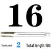 Extended Shank Fine Thread Tap for Hand and Machine Use, Non-standard Sizes M4-M24