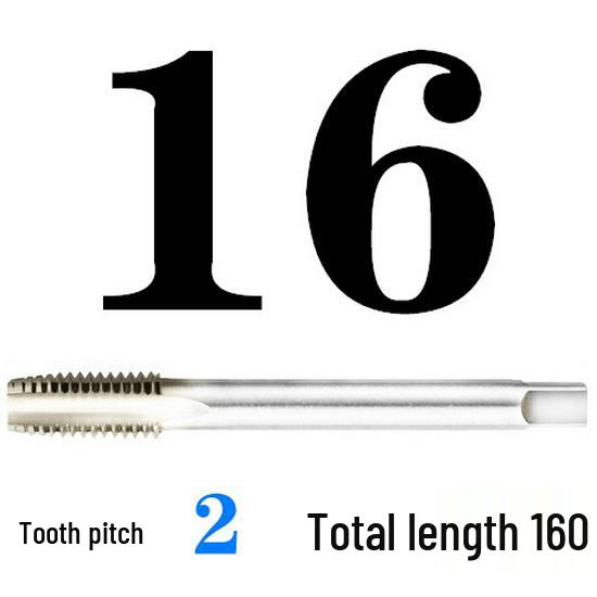 Extended Shank Fine Thread Tap for Hand and Machine Use, Non-standard Sizes M4-M24
