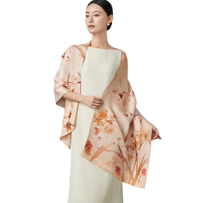 Shanghai Story 100% Mulberry Silk Jacquard Scarf