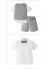 Boys' British Style Summer Formal Three-Piece Set: Short-Sleeve Vest, Shorts, and Bow Tie