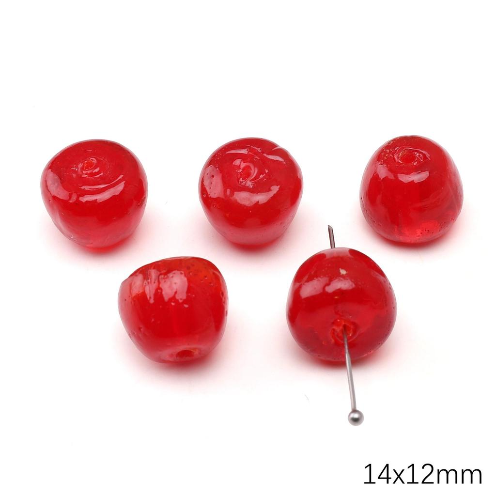 Glass Beads Fruit Charm For DIY Necklace Bracelet Earrings Jewelry Making Craft Accessories