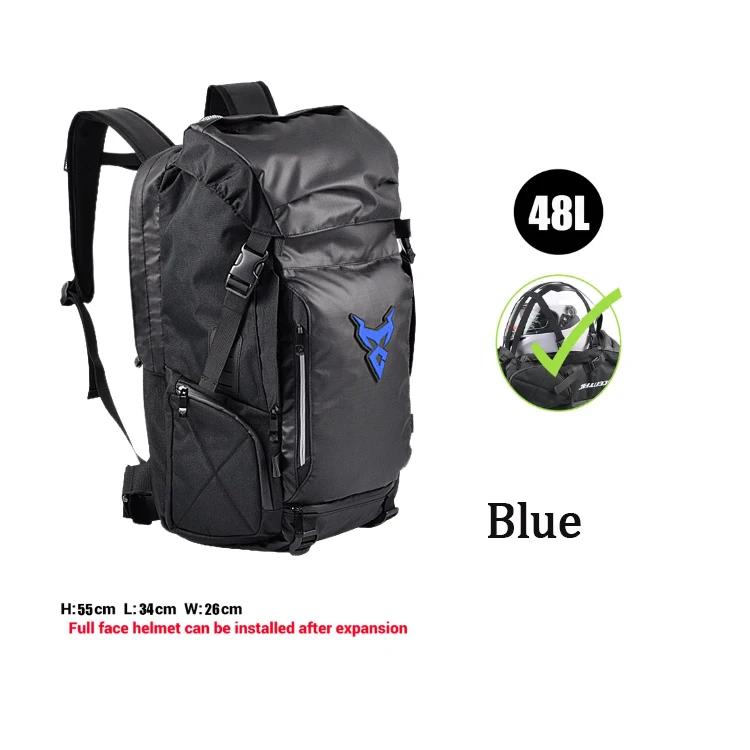 1PC Multifunction Waterproof Motorcycle Rear Seat Bag, Helmet Backpack, Big Capacity, Motocross Tail Bag, Luggage