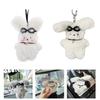 Car Interior Decoration Rearview Mirror Hanging Decor Long Eared Rabbit Ornament
