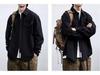 Men's Retro Japanese Solid Color Work Shirt - New Loose Casual Spring/Autumn Jacket