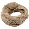 Thick Winter Warmth Women's Elegant Plush Cable Scarf Elastic Solid Color Design for Outdoor Windproof & Fashion Scarf