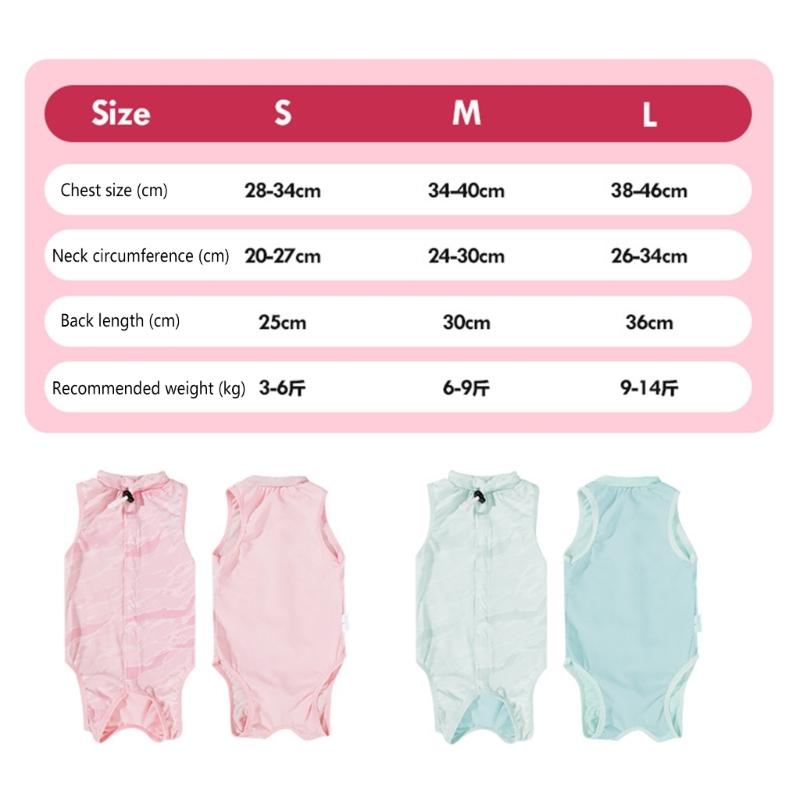 Cats Recovery Suit Breathable Kitten Bodysuit for Post Operations and Spay Care Anti Lick Abdominal Wound Protective