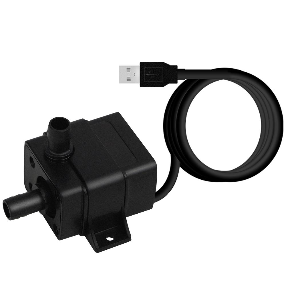 Ultra-Quiet 5V Usb Small Pump 120L/H Mini Submersible Household Water Pump for Fish Farming Tank Fountain Pond Aquarium