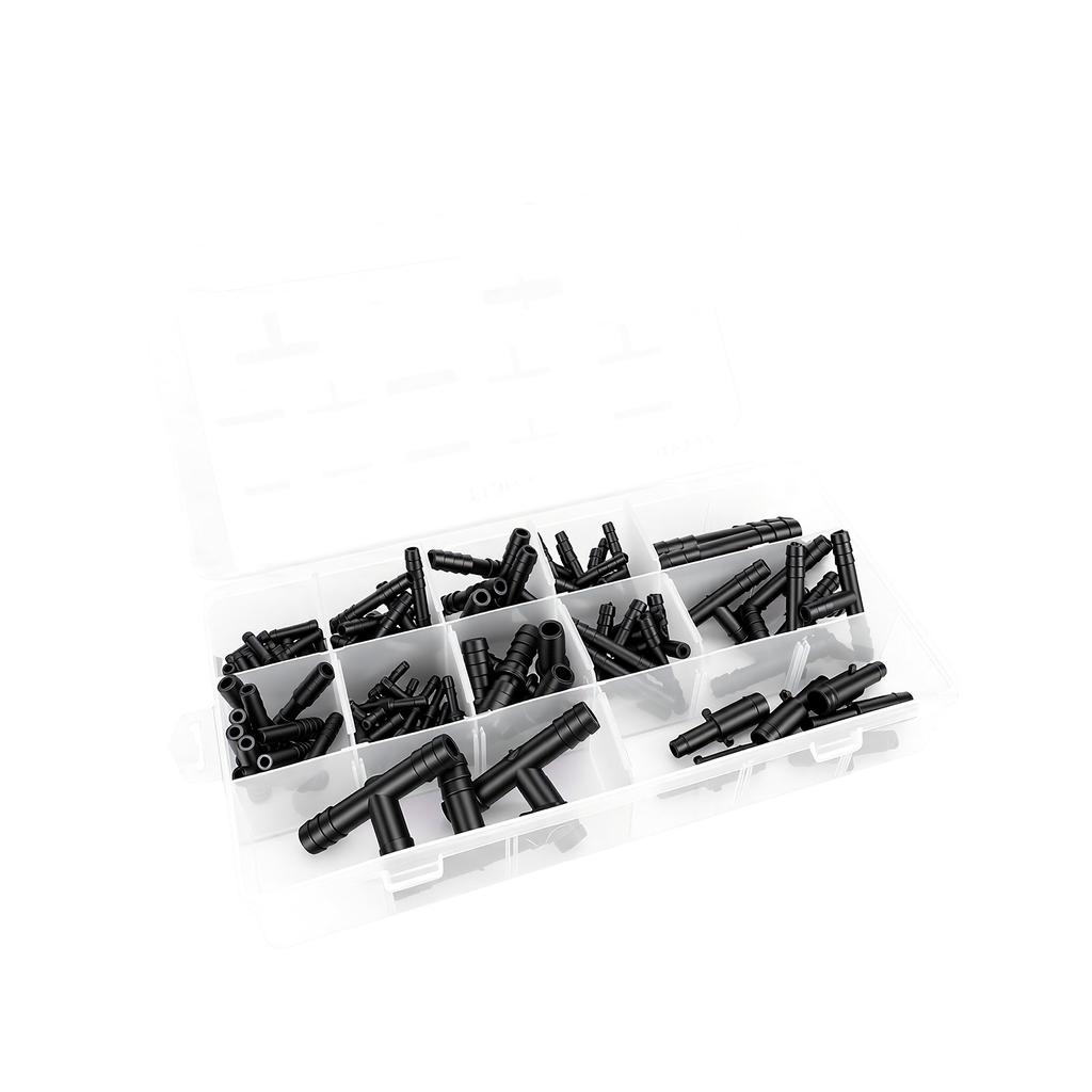 Vacuum Connector Assortment Kit 240 Celsius Heatproof Automotive Vacuum Tee Connector Kit for Cars