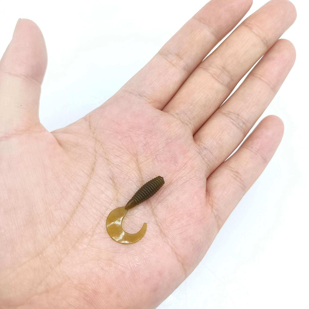 DUODUOYU 10PCS Small Soft Lure 28mm/35mm Artificial Swimbait Jig Silicone Single Tail Pesca Artificial Fishing Lures