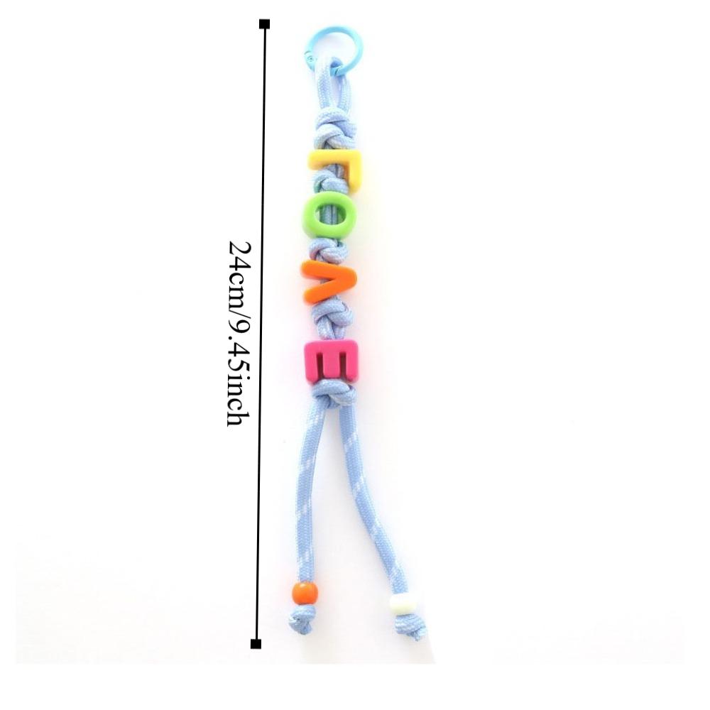 Anti-Lost Mobile Phone Lanyard Colorful Car Keyring Cute Beaded Tassel Pendant  Friend Gift