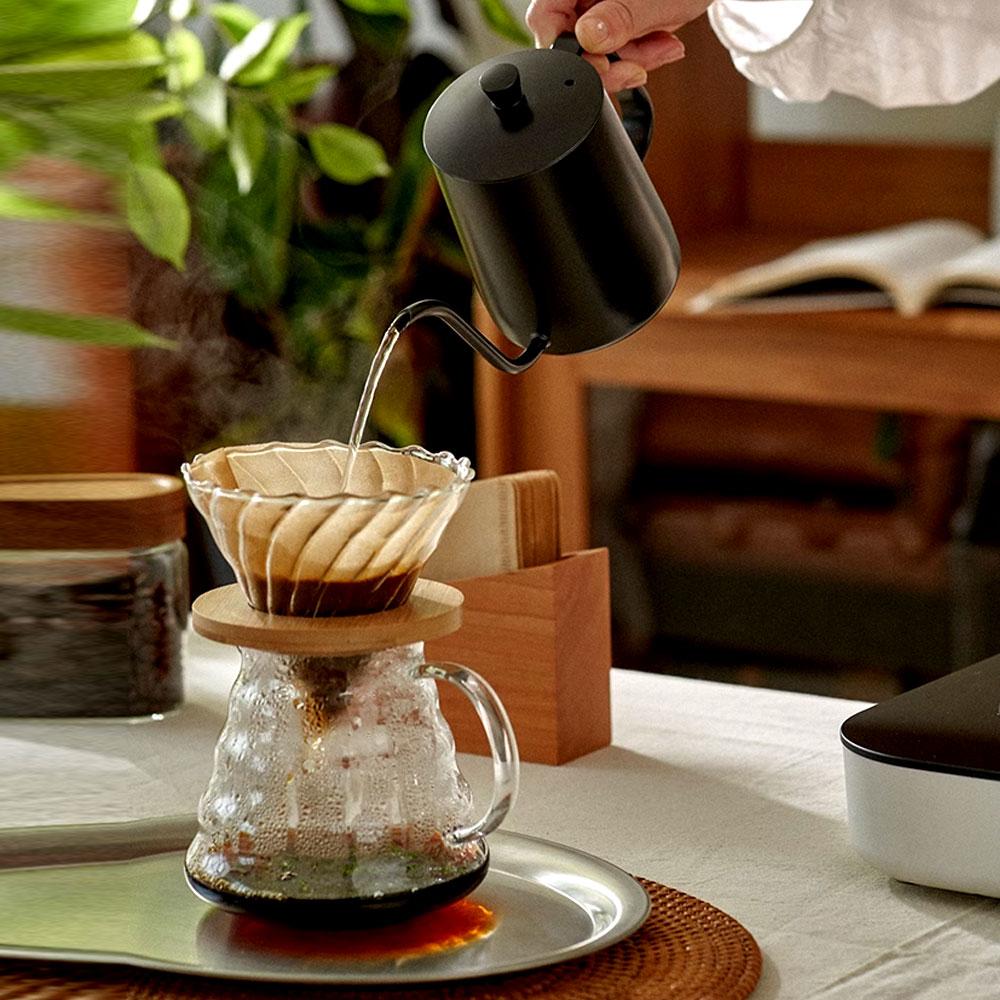 Ensemble de cafetière en verre Pot à partager Filtre à papier gratuit Pot à nuage Pot à goutte américain Ustensiles à café réutilisables