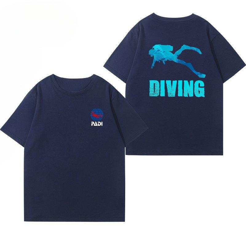 PADI Diving Instructors Cotton Tshirt From CMAS World Diving Association Unisexs Clothing Womens Clothing 2026 Summer T Shirt