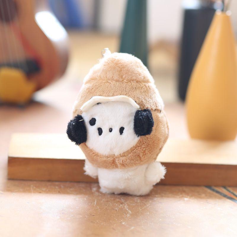 Cute Poo Pony Dog Pendant Plush Doll Puppy Bag Key Chain Rag Doll