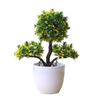 Gjesthilsen Furu-simulert potteplante Fake Bonsai Hjemmekontor Skrivebordsdekor