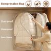 Zippered Dust-Proof Storage Bag - Space-Saving Hanging Compression Wardrobe Organizer for Down Jackets
