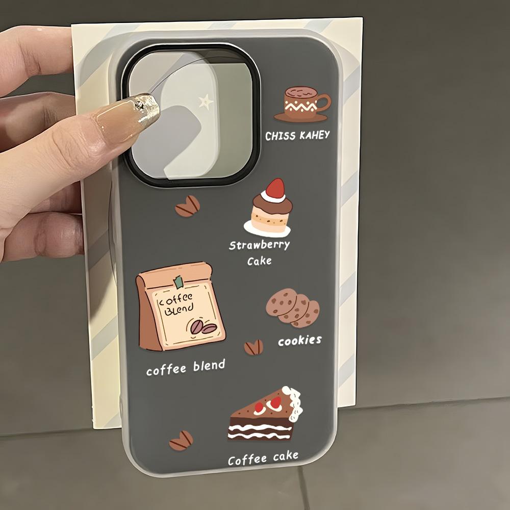 Malovaný kryt na telefon pro iPhone 15 11 13 14 pro 15 16 Pro Max 12 13 16 Pro Roztomilý Módní Vtipný Kryt na telefon se šňůrkou Nejnovější Doporučení Top prodeje