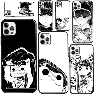 Drôle Manga Chibi Komi Shouko Komi-san Pour iPhone 12 Pro Max 13 mini Coque Pour iPhone XR XS X SE 2020 7 8 Plus 11 Pro Max Housse
