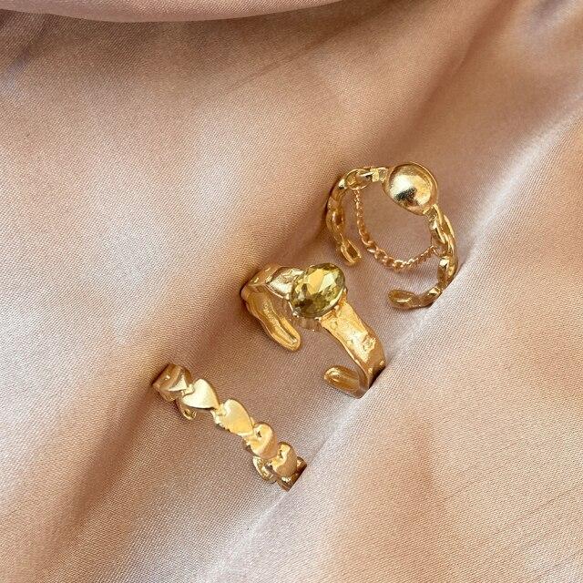 6pcs Vintage Gothic Butterfly Angle Flower Multi Element Ring Set For Women Men Retro Personality Finger Ring Gifts