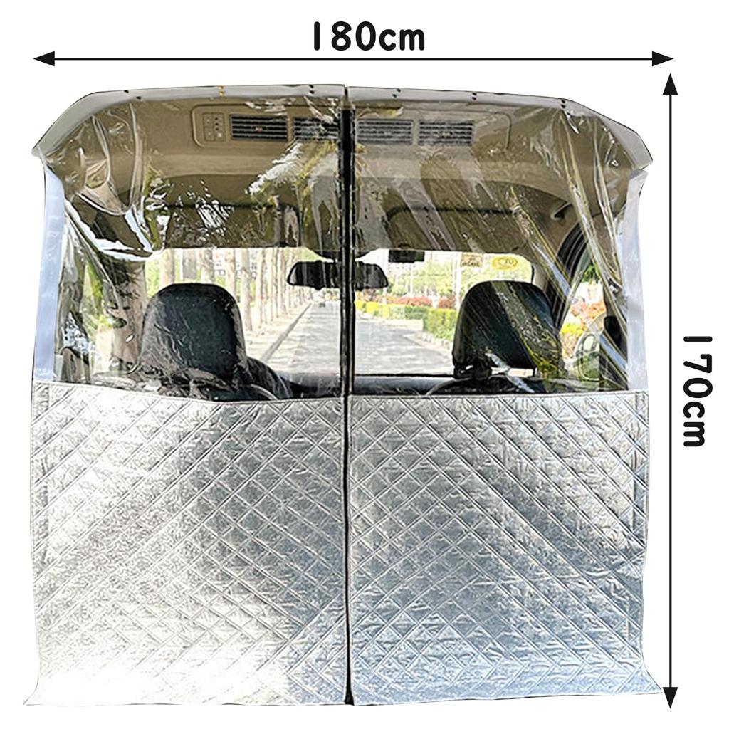 Ysemco Car Partition Room Divider Curtain Vinyl Curtain Car Partition Film Opens and Closes