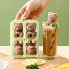 Yousheng Silicone Ice Tray Cute Bear Shape Ice Mold Easy Release Ice Cube Maker for Coffee Milk Tea Juice Chocolate Jelly Soap Mold for Party