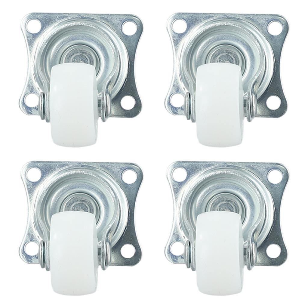 Parts Swivel Casters Warehouses Wheel White Silver 250G Mount Ball With Rubber Bearing Wheels Material Handling