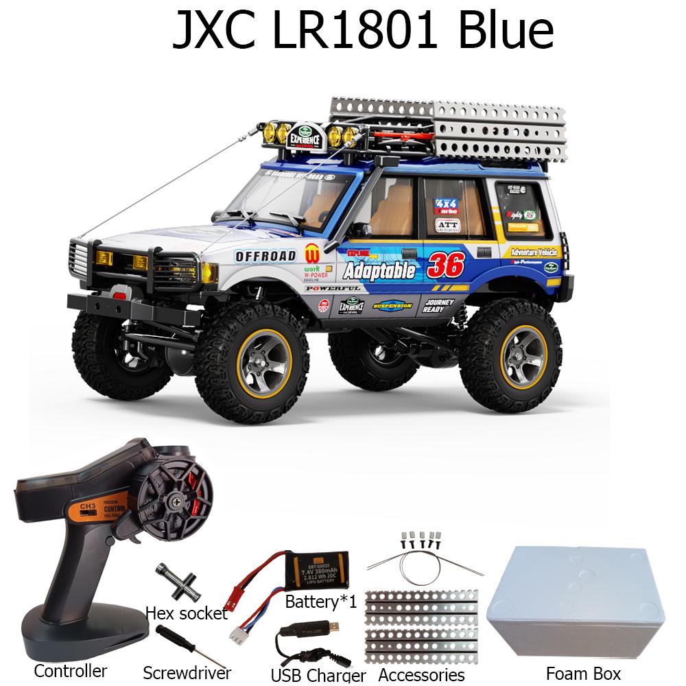 

JXC LR1801 1/18 Scale LR1801 RC Car 4WD Full Proportion Dual Speed Simulation Climbing Off-road Model Toy for Kid And Adults