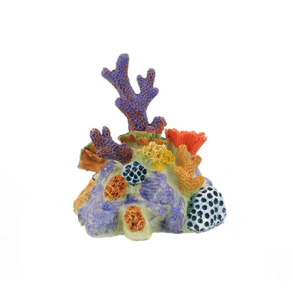 Resin Artificial Coral Reef Decorative Coral Reef Ornament Fish and Shrimp Shelter  Aquarium