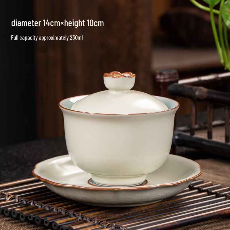 

Yingyin Ru Kiln Sancai Gaiwan Tea Bowl