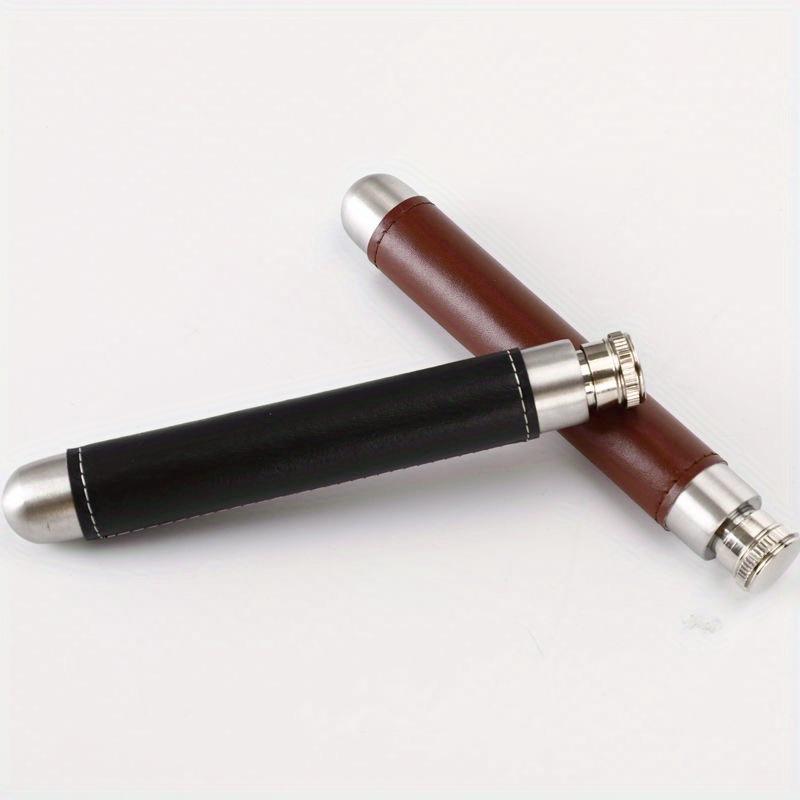 Portable Mini Wine Pot, 1.5 Ounce Stainless Steel Wine Pot, Pen Holder Shape, Men's Gift
