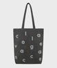 Collagevacance Logo Alphabet Leopard Cotton Bag - Gray (Eco Bag)