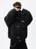 Unisex Retro Stehkragen Baumwoll Daunenjacke, Herbst/Winter High Street Stil, Locker und Vielseitig.