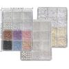 12 Grids Mixed Pearl Nail Art Decorations Flat Bottom Nail Charms 3D Diy Nail Art Rhinestones Manicure Accessory