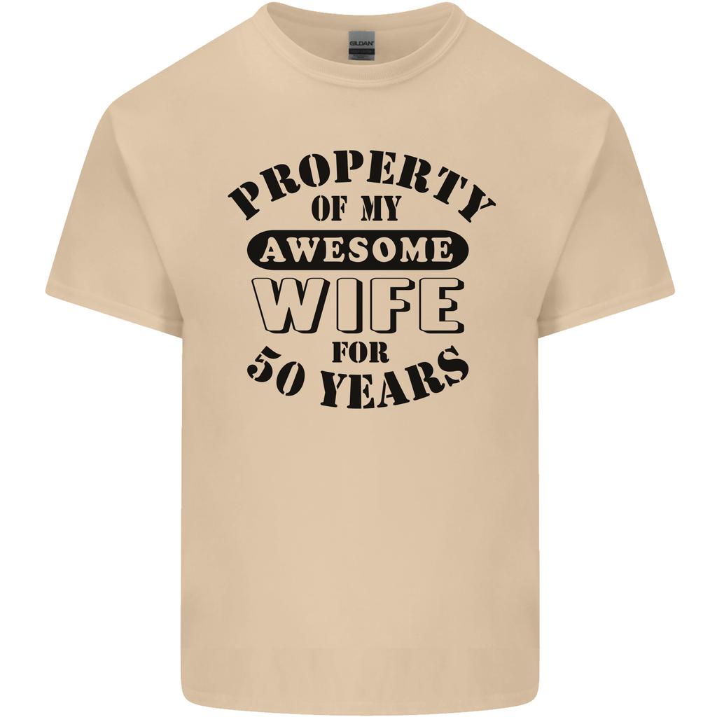 50th Wedding Anniversary 50 Year Funny Wife Unisexs Light Cotton TShirt