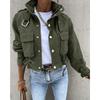 Russian Autumn and Winter Women's Clothing New Motorcycle Jacket Jacket Short Top