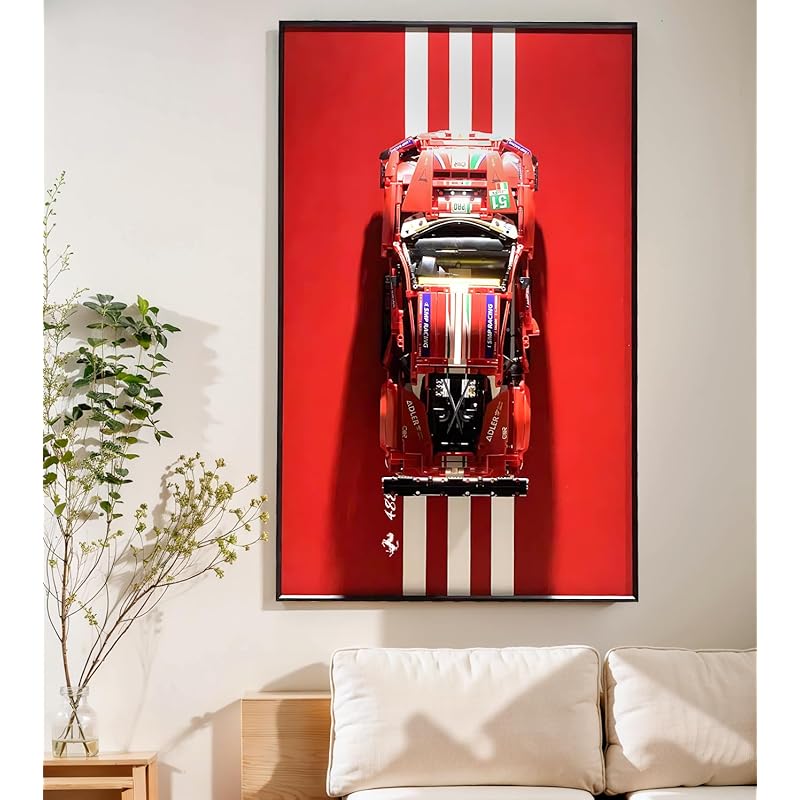 

Sungvool Lego 42125 техника ferrari 488 GTE super sports AF Corse51 Настенная демонстрационная доска для детей, декоративные картины для взрослых, дисплей