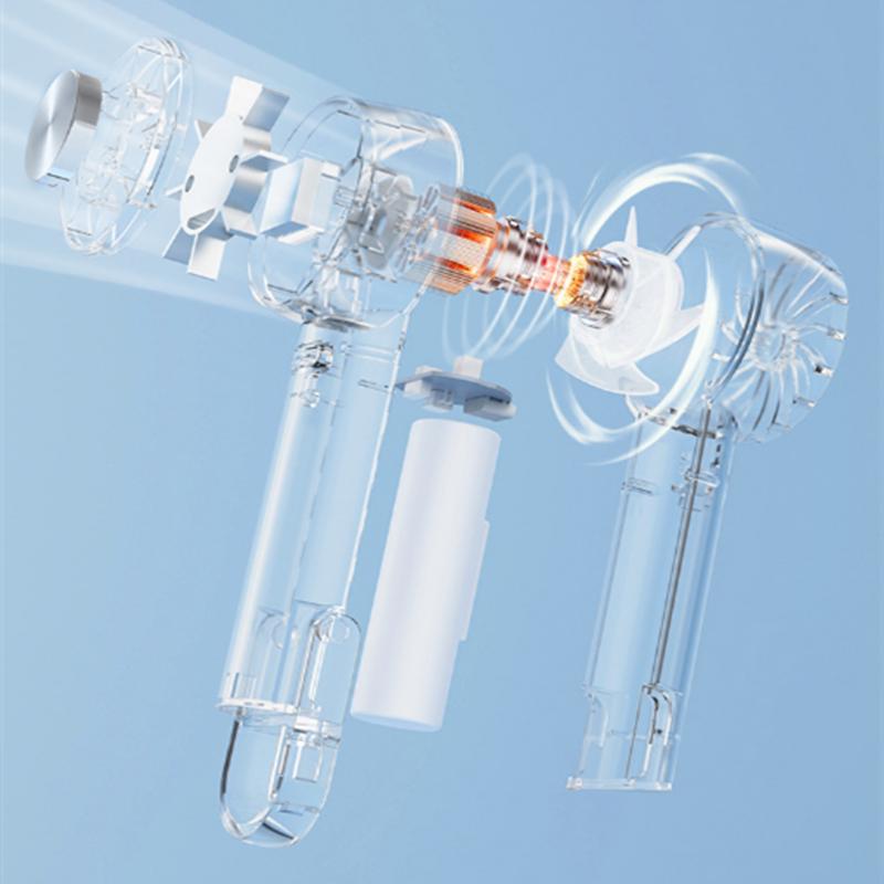 2025 Semiconductor Iced Handheld Fan USB Mini Creative Transparent Outdoor Portable Turbo Small Fan