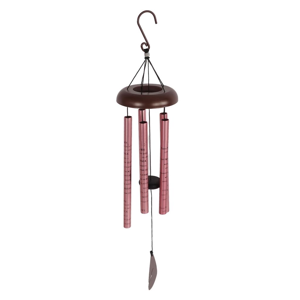 Sympathy Wind Chimes Metal Aluminum Tubes Memorial Windchimes for Courtyard Decoration