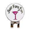 Metal Pink Pattern Accessories Golf Equipment Electroplated Gold Golf Cap Clip Golf Hat Clip Ball Coin Mark Golf Ball Marker