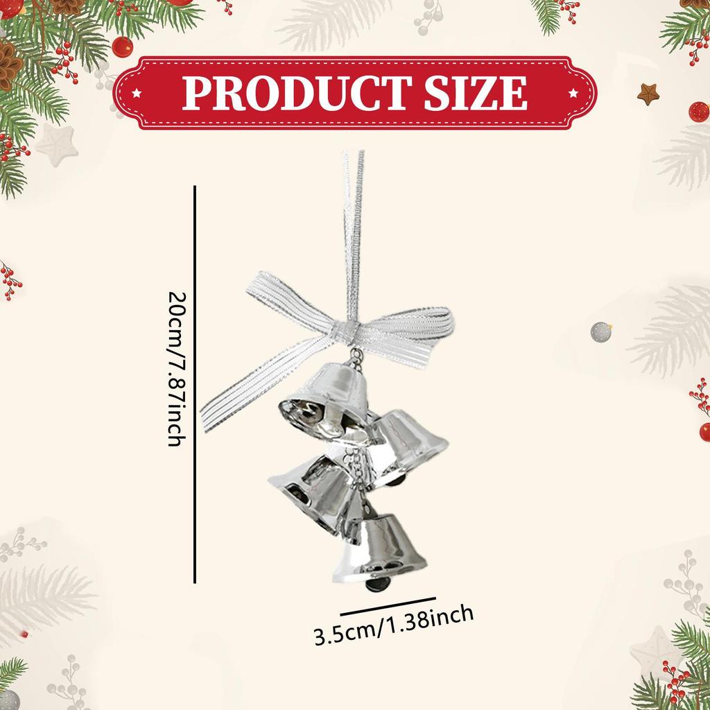 Weihnachtsanhänger Glocke Ornament Eisen Gefertigt Robust Und Dekorativ für Geschäft Restaurant Fenster Tür Geschenk