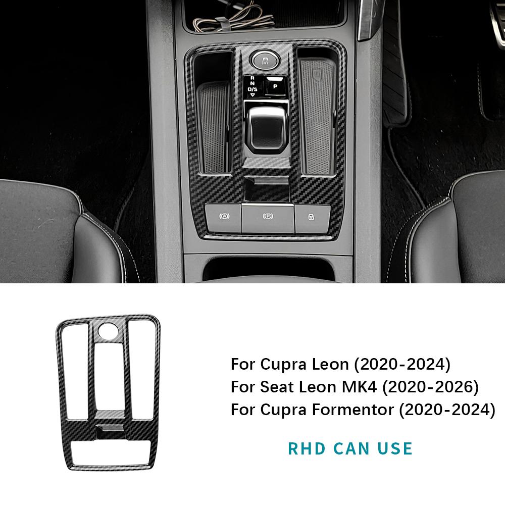 ABS For Seat Leon MK4 Cupra Leon Cupra Formentor 2020 2025 2025 2025 2025 Carbon Fiber Style LHD RHD Automatic Car Gear Trim