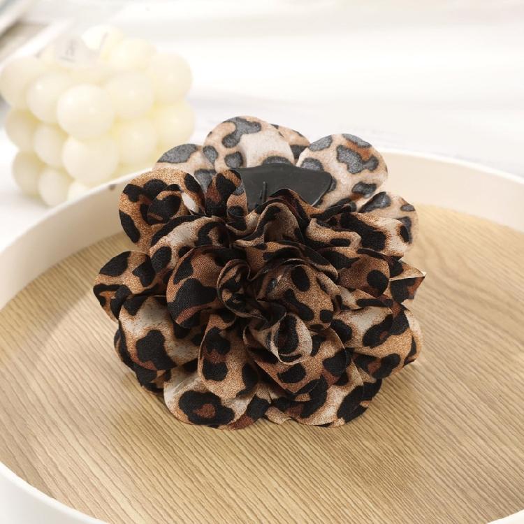 Unique Leopard Patterned Hair Clip Adjustable Size for Easy Styling Adjustable Hair Clamp Adds Charm To Any Hairstyle