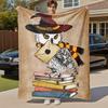 1pc Hogwarts owl wisdom Outdoor Flannel Throw Blanket All Season Soft Warmth,Home Decor 1031202